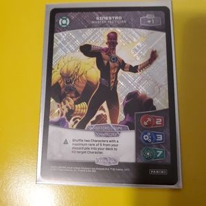 2017 Panini GREEN LANTERN Metax Sinestro Card XR143-GL Foil Cross Rare / TCG